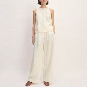 Everlane Linen Way-High Drape Pant NWT Sz 8